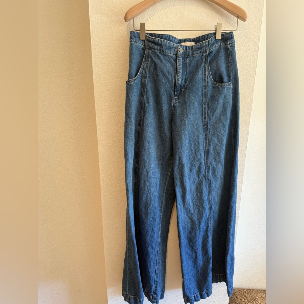 TWP Wide Leg Denim Pants